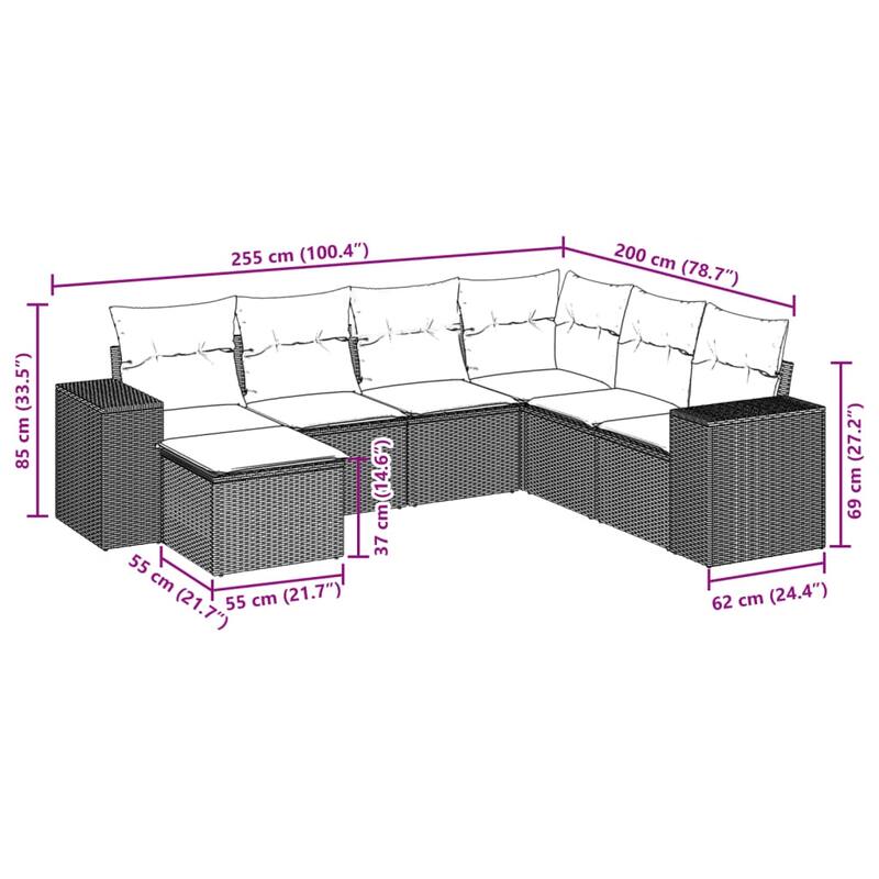 vidaXL Garden Sofa Set