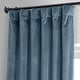 preview thumbnail 74 of 165, Exclusive Fabrics Signature Plush Velvet Hotel Blackout Curtains (1 Panel) - Luxury Soft Drapery for Light Control & Elegance