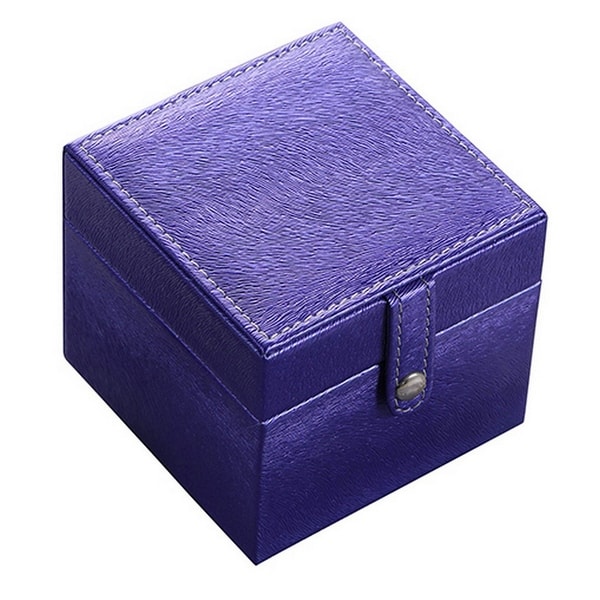 Watch Case with Multiple Push Ring Holders and Hidden Pocket Pouch