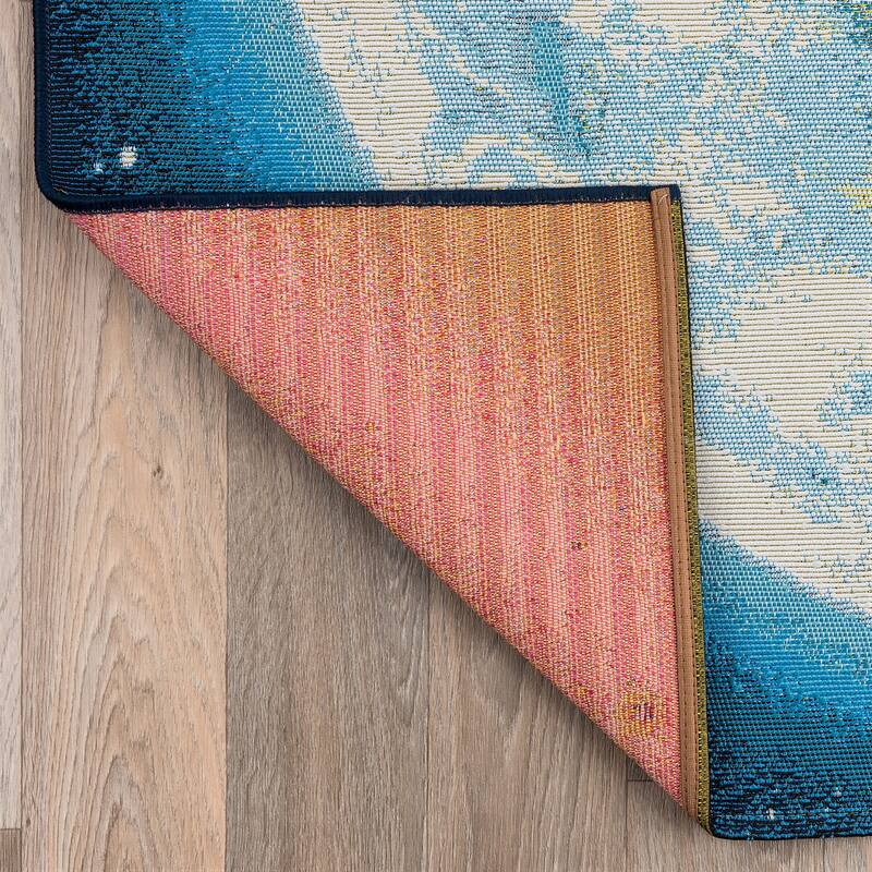 World Rug Gallery Galaxy Collection Adventure Moon Indoor/Outdoor Area Rug