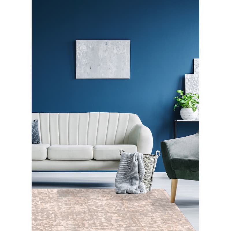 ECARPETGALLERY Hand-knotted Legacy Sage, Tan Silk, Wool Rug - 9'0 x 12'3