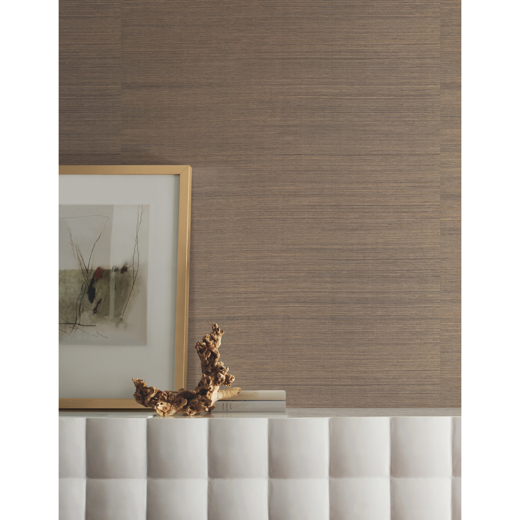 York Wallcoverings Multi Grass Brown Wallpaper