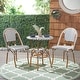 preview thumbnail 4 of 26, SAFAVIEH Outdoor Living California 3 Piece Bistro Set White / Navy