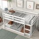 preview thumbnail 14 of 32, Twin Size Wood Loft Bed with Ladder and Fence for Kids