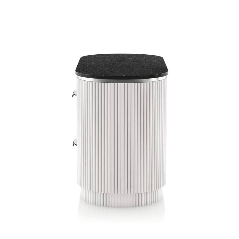Furniture of America Leander Modern Light Grey Nightstand (Set of 2)