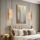 preview thumbnail 3 of 18, Modern Gold LED Long Strip Wall Sconces Bathroom Vanity Lights