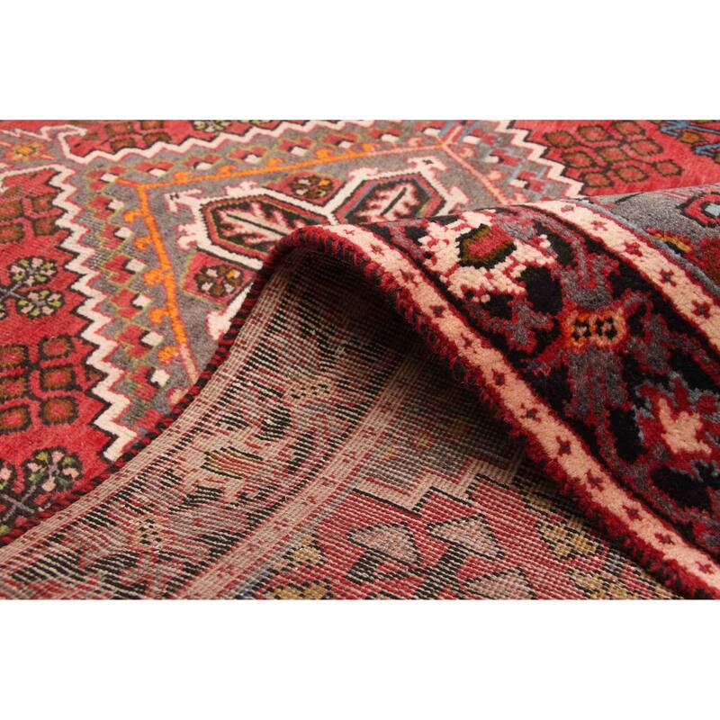 ECARPETGALLERY Hand-knotted Andelz Red Wool Rug - 4'1 x 6'11