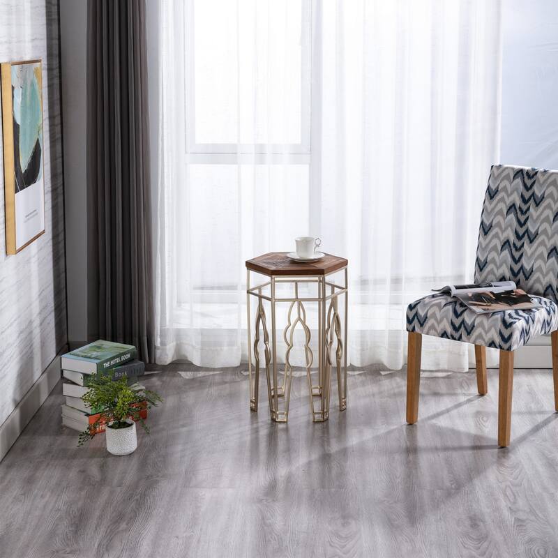 Boraam Genevieve Gold and Natural Nesting Tables