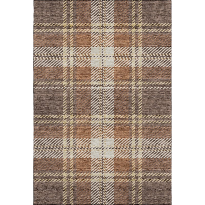 Premium Washable Super Soft Plaid Mayfield Rug