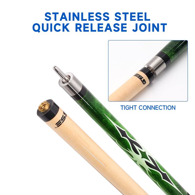 GSE™ 58" 2-Piece Canadian Maple Hardwood Billiard Pool Cue Stick for Men/Women.Great for House Game Room or Commercial Bar Use