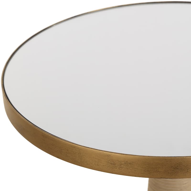 Uttermost Terra Brass Accent Table - 24"H x 16"W x 16"D