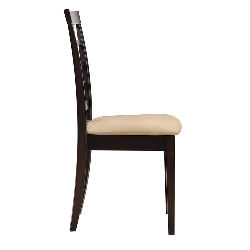 Lattice Back Side Chair,Dining Chair with Wooden Legs(Set of 2)