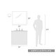 preview thumbnail 11 of 17, Aenon 6.875" Wide 1-Light Wall Sconce with Hammered Water Glass