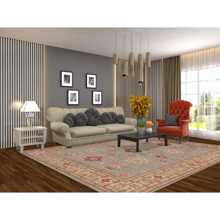 Kazak Area Rug Handmade Wool Carpet - 8'2" x 10'3"