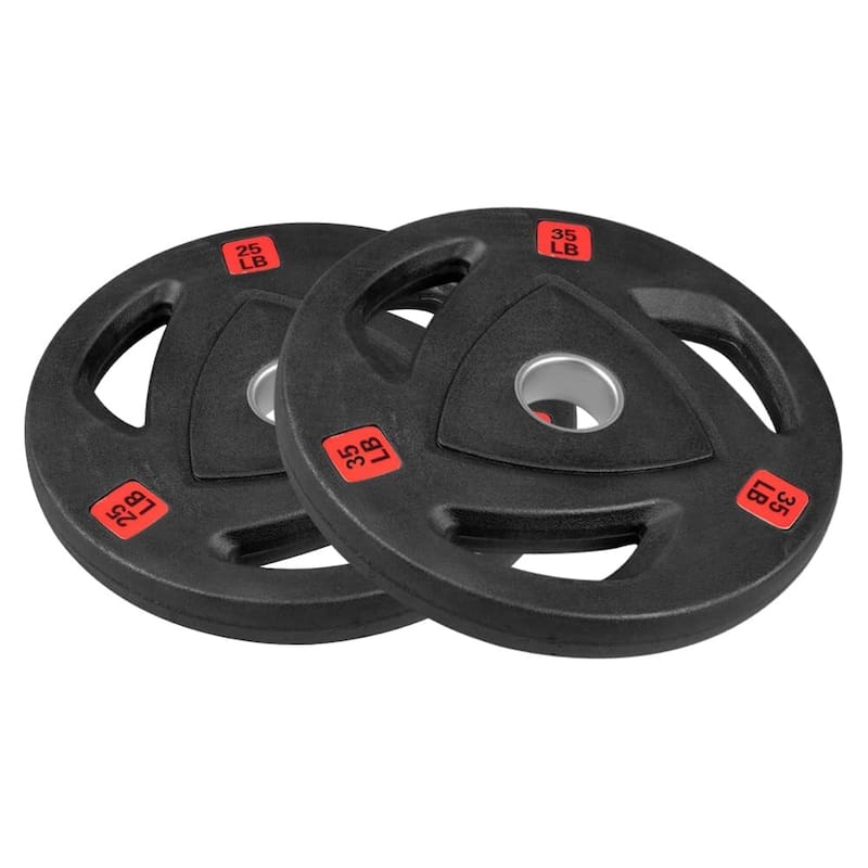 Weight Plates 2-Inch Rubber Bumper Plates, Olympic Weight Plates