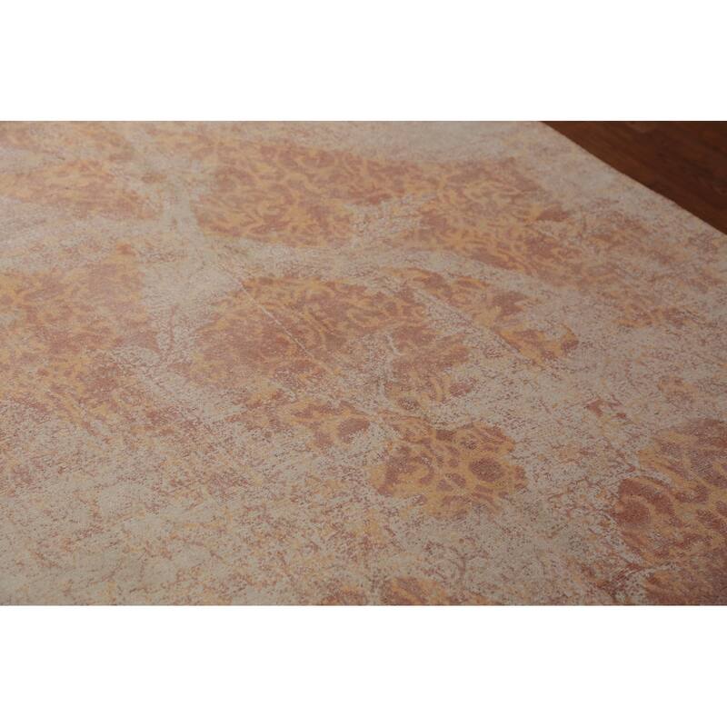 Abstract Indian Rug Hand-Knotted Wool Carpet - 5'2"x 7'4"