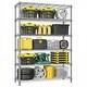 6 Tiers Storage Shelves Load 2100LBS, Metal Shelving Wire Metal ...