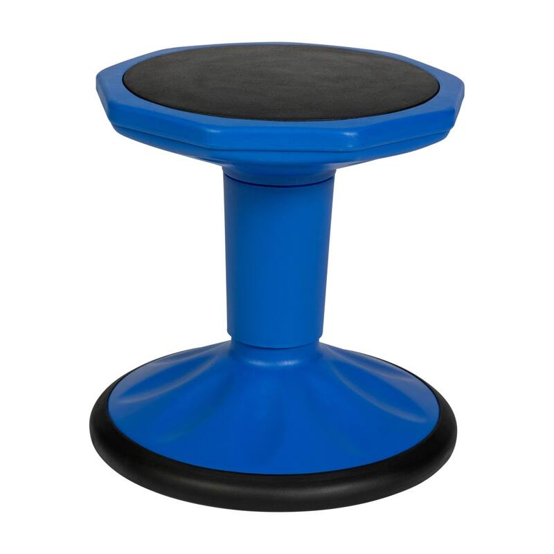 Commercial Fixed Height Collaborative Wobble Stool - 12.75"W x 12.75"D x 14"H
