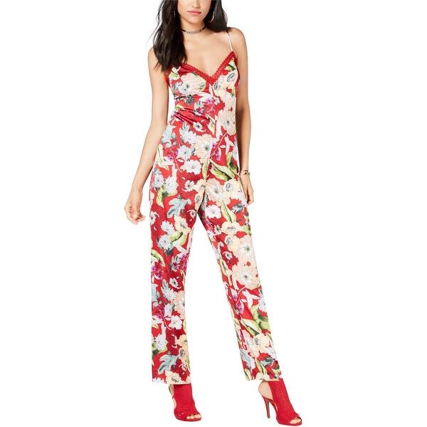 guess floral jumpsuit