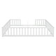 preview thumbnail 11 of 12, Nestfair Double Twin Floor Bed with Fence, Guardrails, without door