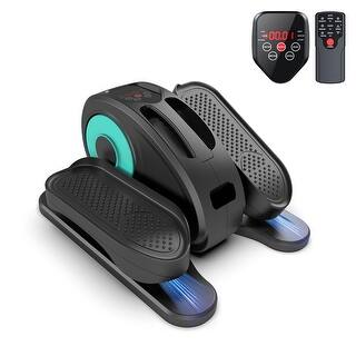 JJ CARE Sitting Leg Exerciser For Seniors, Portable Seated Leg Machine For Elderly, Foot Pedal Exerciser With 5 Levels Adjustable Low Speed Simulated Walking Machine For Promoting Blood Circulation