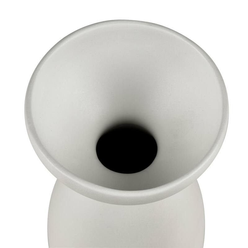 Elk Home Vickers White Earthenware 4.5 Inch Wide Vase