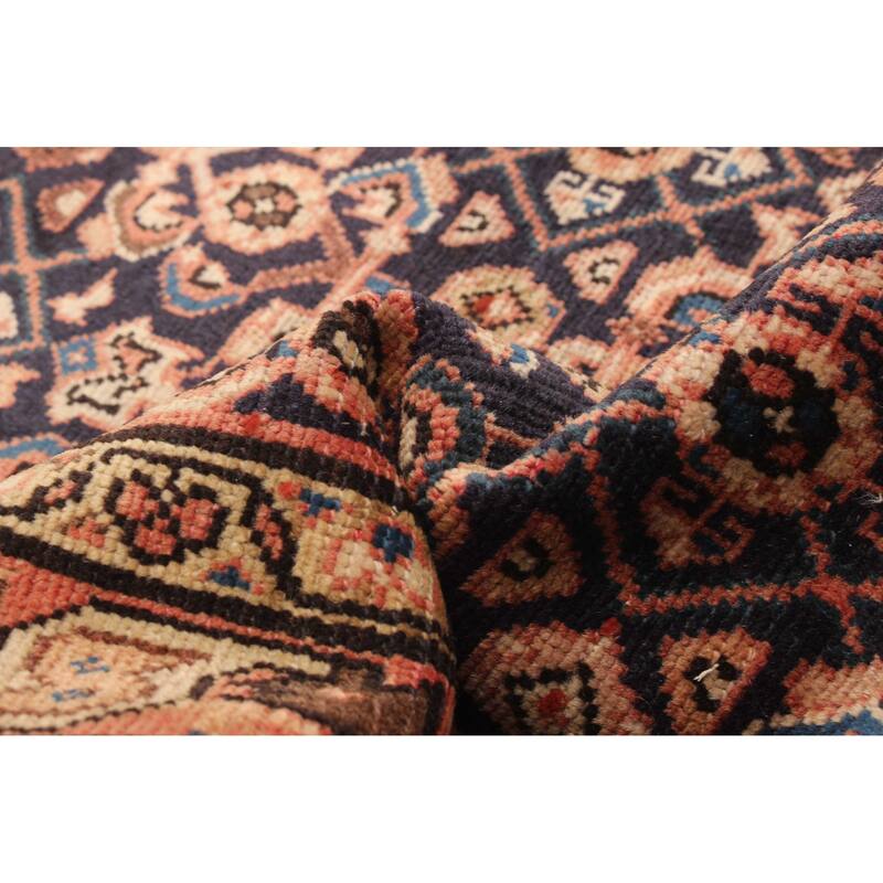 ECARPETGALLERY Hand-knotted Andelz Navy Wool Rug - 3'3 x 9'10