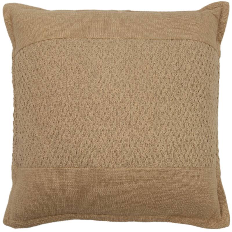 Rizzy Home Designed Blocked Textured Throw Pillow
