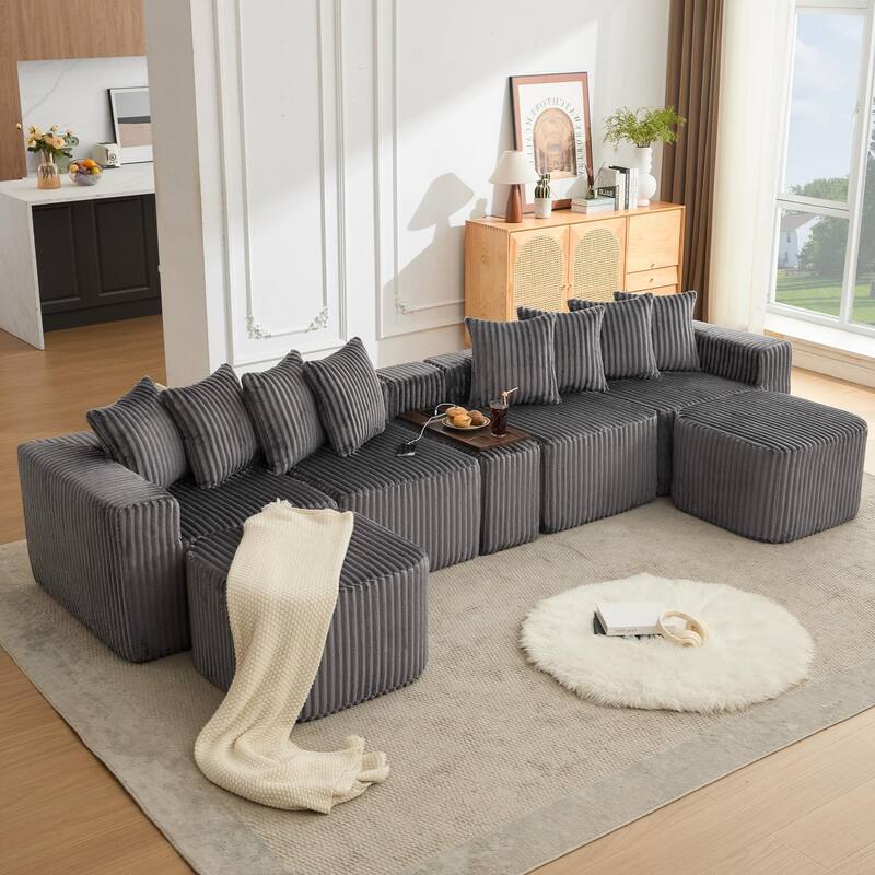 137.5" Oversize Movable Modular Sofa