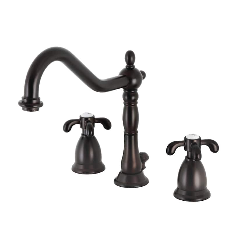 Kingston Brass French Country 1.2 GPM Widespread Bathroom Faucet with - Oil Rubbed Bronze