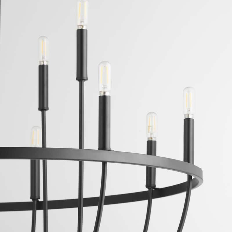 Quorum International 6374-12 Tribute 12 Light 34" Wide Ring Chandelier