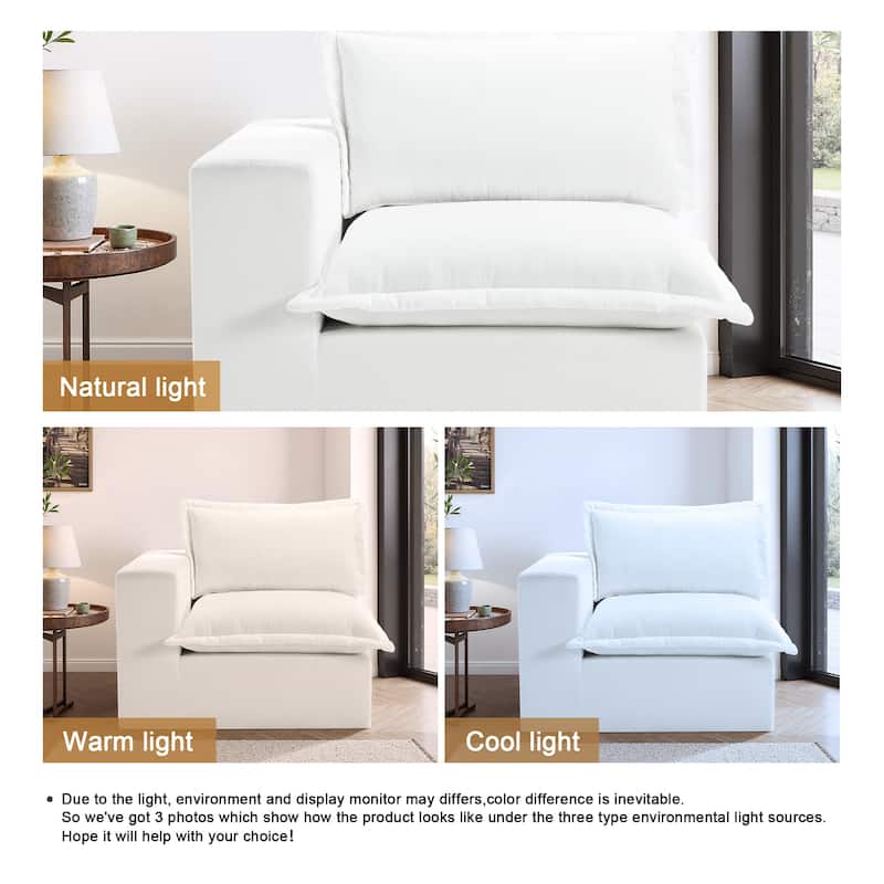 Comfy Cloud Couch Plush Modular Sectional Sofa For Living Room