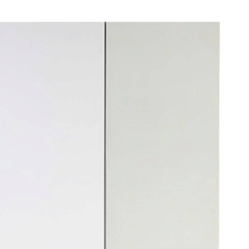 Ely Closet Cabinet Set, Mirrored Front, 7 Drawers, 71 Inch, White Wood