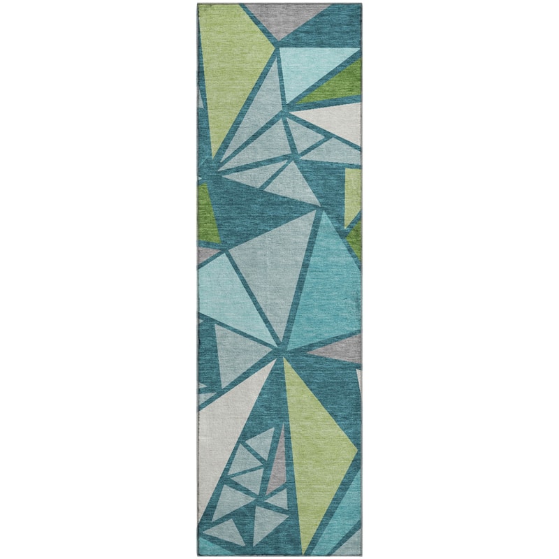 Premium Washable Super Soft Contemporary Mosaic Mayfield Rug
