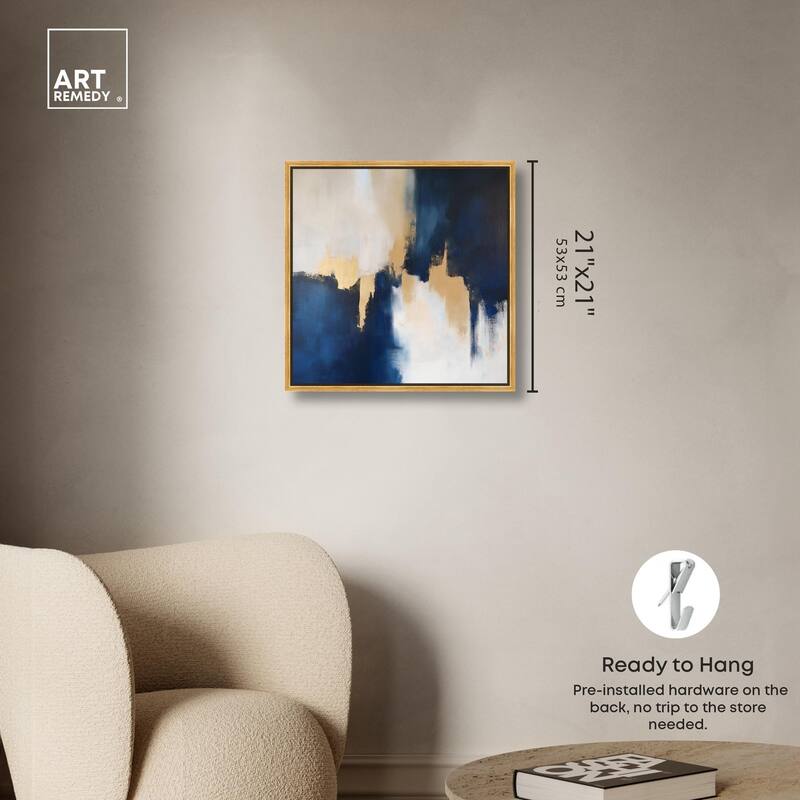 Indigo Aurelian Canvas by Art Remedy