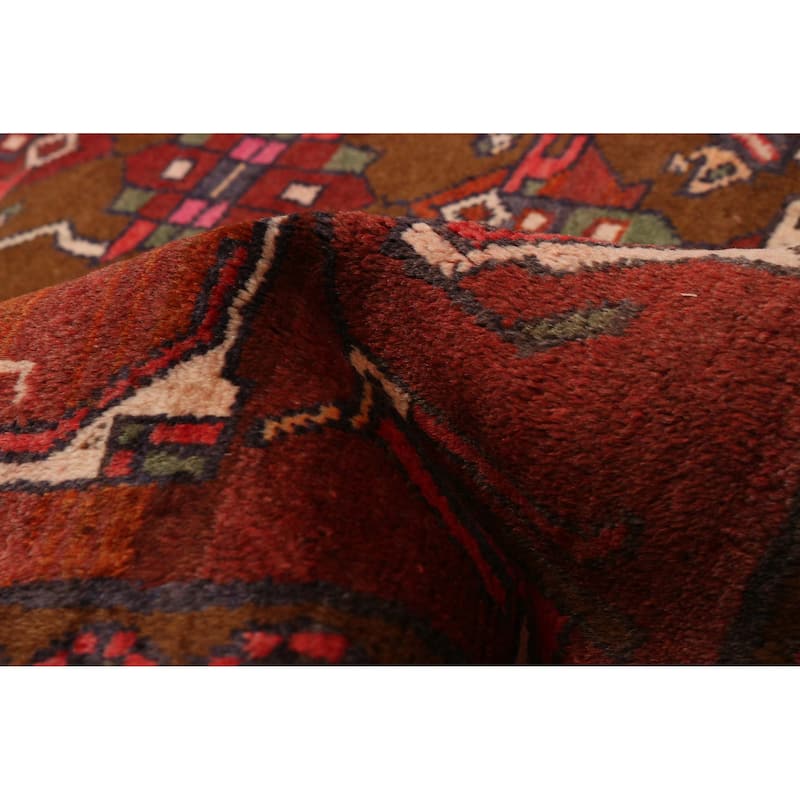 ECARPETGALLERY Hand-knotted Konya Anatolian Dark Red Wool Rug - 3'5 x 10'0
