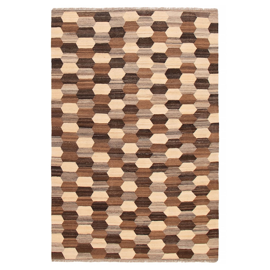 Sivas Brown Kilim 6'8" x 9'9" - 6'8 x 9'9
