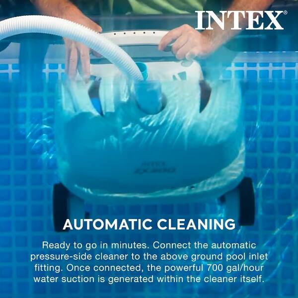 Intex Ultra XTR 18' x 52" Above Ground Outdoor Pool Set with Pump & Robot Vacuum
