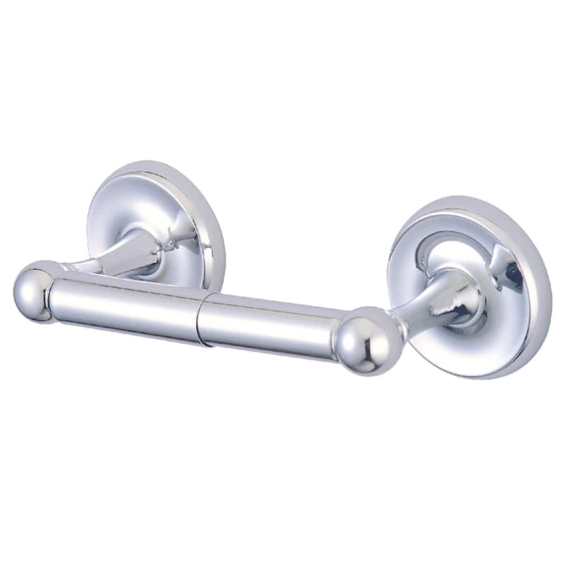 Classic Toilet Paper Holder in Polished Brass - Polished Chrome