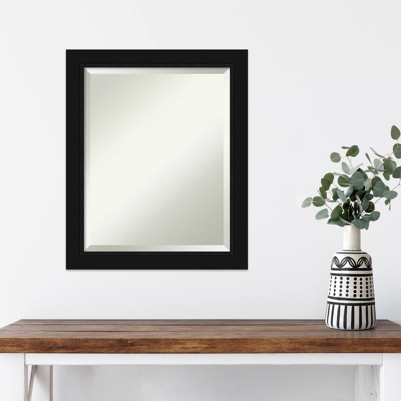 Beveled Wall Mirror - Avon Black Frame - Avon Black