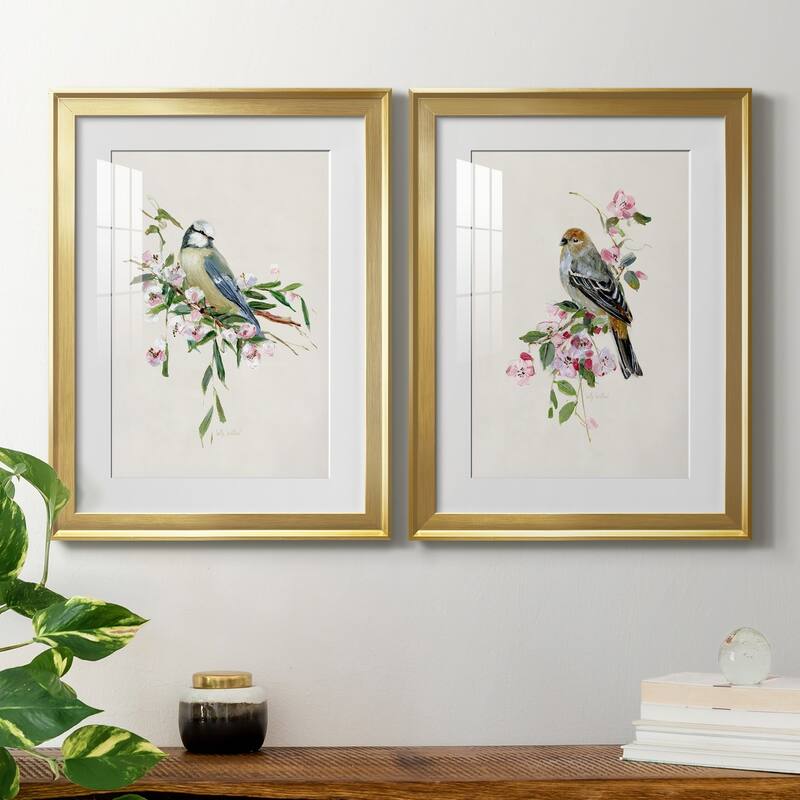 Spring Song Blue Bird Premium Framed Print - Ready to Hang