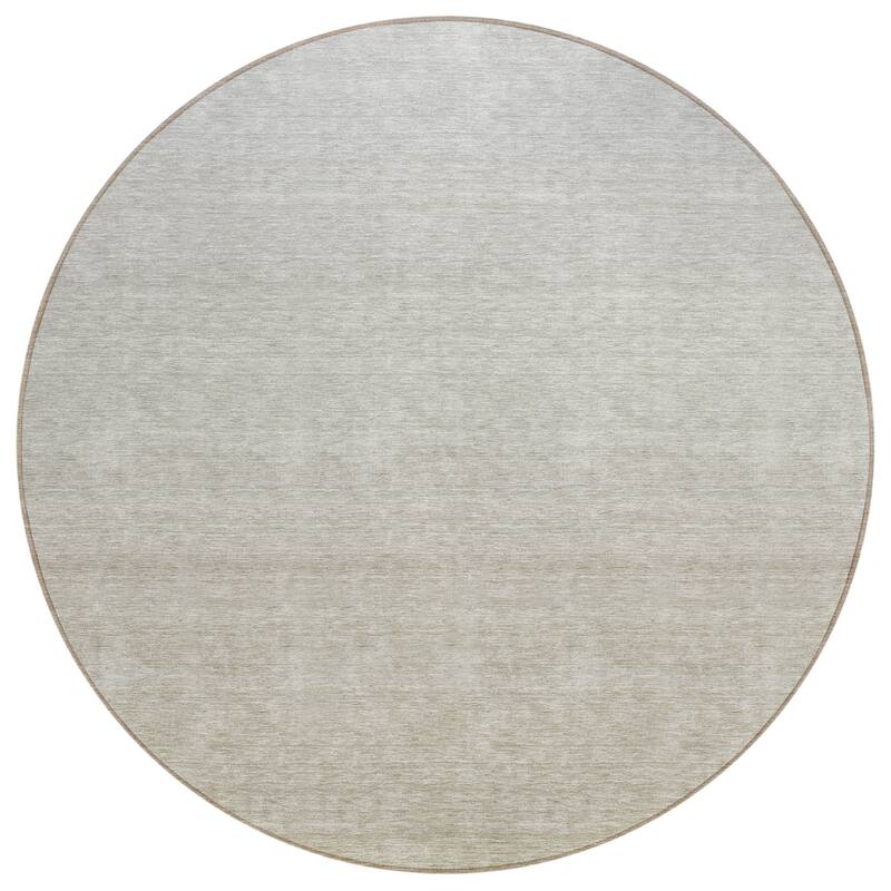 Machine Washable Indoor/ Outdoor Chantille Solid Ombre Rug