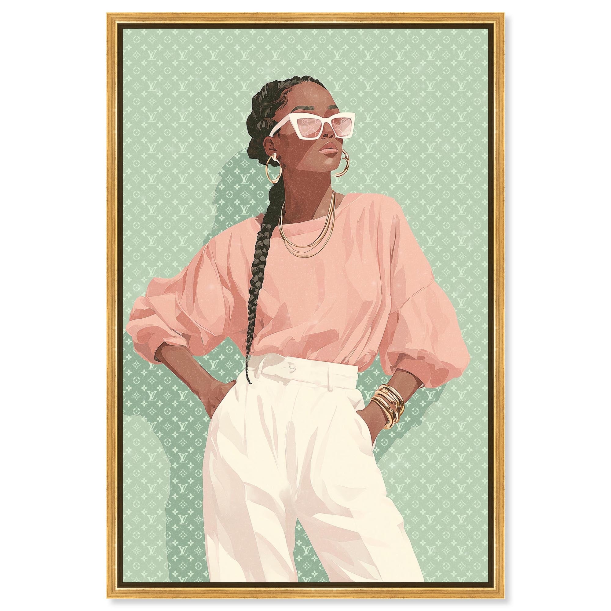 Fresh and Mint Style Fashion Art Prints Canvas Print by Art Remedy