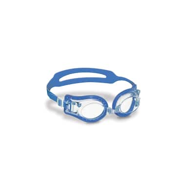 7" Blue Jelly Goggles with Case Kids Swimming Pool Accessory