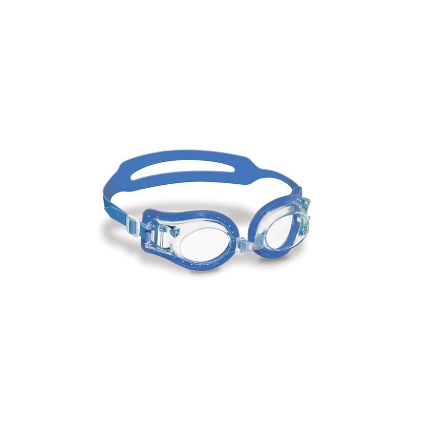 7" Blue Jelly Goggles with Case Kids Swimming Pool Accessory