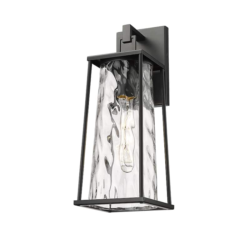 Millennium Lighting Dutton 1 Light Outdoor Wall Sconce in Powder Coat Black