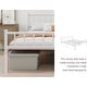 preview thumbnail 15 of 19, alazyhome Classic Metal Platform Bed Frame Steel Slat Support, Black