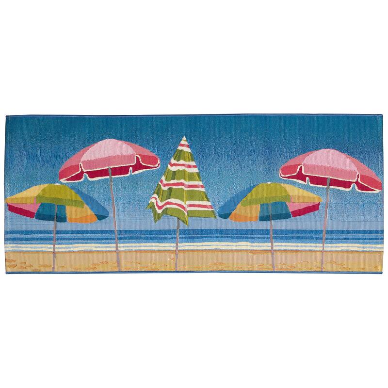 Liora Manne Esencia Beach Umbrella Indoor/Outdoor Mat