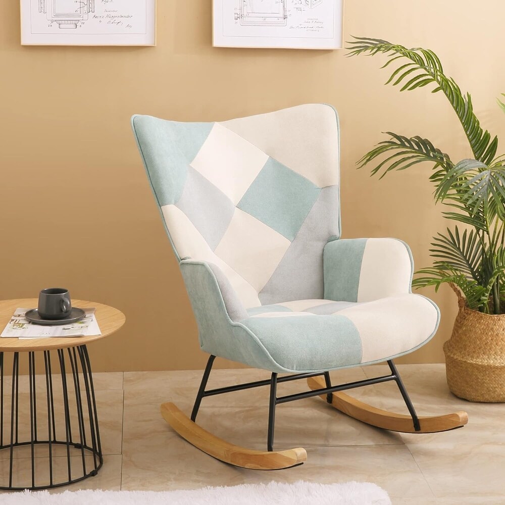 Upholstered rockers living room on sale