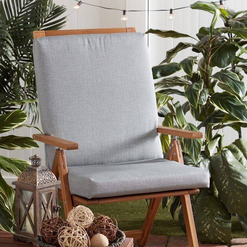 Greendale Home Fashions Outdoor High Back Chair Pad